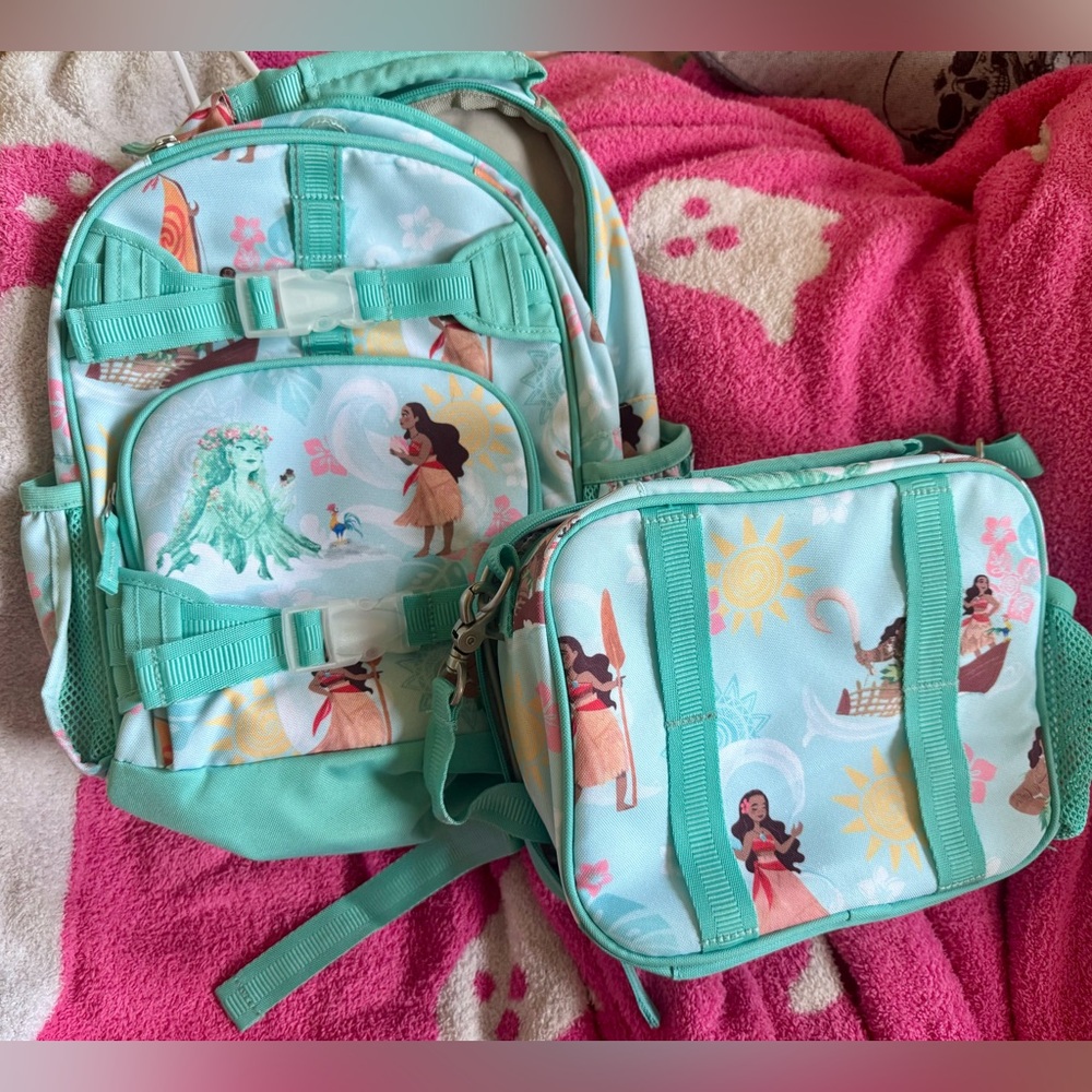 Pottery Barn Kids Moana Backpack and Lunch Bag Set